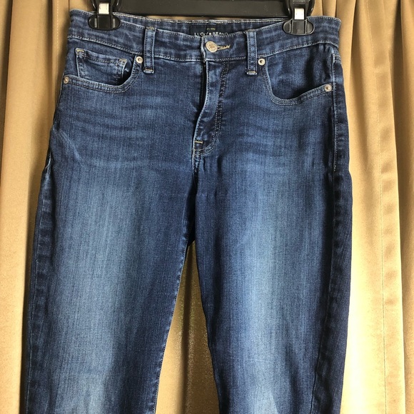 Lucky Brand Crop Cutoff Blue Denim Skinny Jeans - Picture 4 of 11